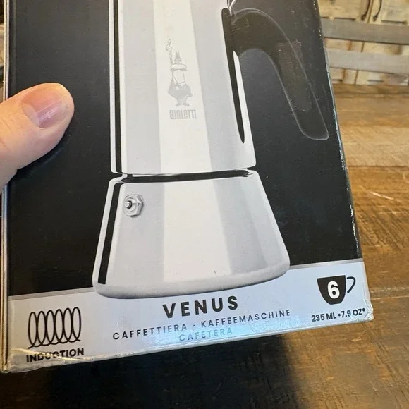 Bialetti Venus Coffee Espresso Maker 6 Cups Induction Stainless 00007255 - Picture 14 of 16